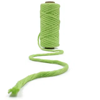 Parrot Green Single Strand Macrame Cord sample, design MT-B0B6224D, view 5