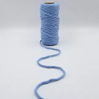 Cornflower Sky Blue Single Strand Macrame Cord sample, design MT-10861CBE, view 2