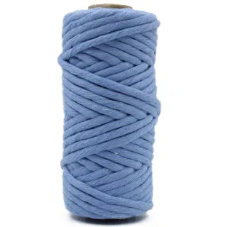 Cornflower Sky Blue Single Strand Macrame Cord sample, design MT-10861CBE, view 4