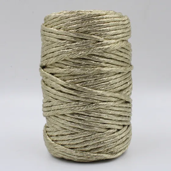 Champagne Gold Single Strand Macrame Cord