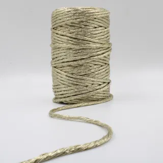 Champagne Gold Single Strand Macrame Cord sample, design MT-7AE37A74, view 2