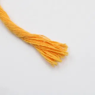 Golden Yellow Single Strand Macrame Cord sample, design MT-2722D52D, view 3