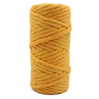 Golden Yellow Single Strand Macrame Cord sample, design MT-2722D52D, view 4