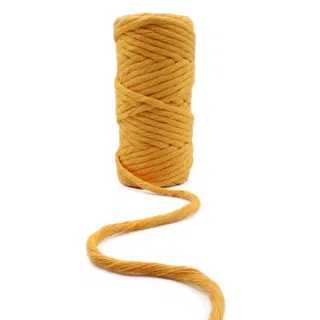 Golden Yellow Single Strand Macrame Cord sample, design MT-2722D52D, view 5