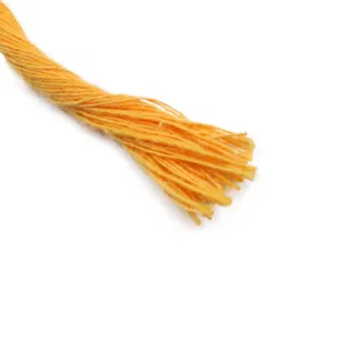 Golden Yellow Single Strand Macrame Cord sample, design MT-2722D52D, view 6