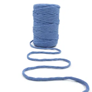 Sky Blue Single Strand Macrame Cord sample, design MT-44FF0B9A, view 5