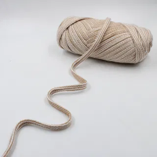 Beige and White Flat Drawstring Cord sample, design MT-4F7A4644, view 3