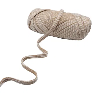 Beige and White Flat Drawstring Cord sample, design MT-4F7A4644, view 7
