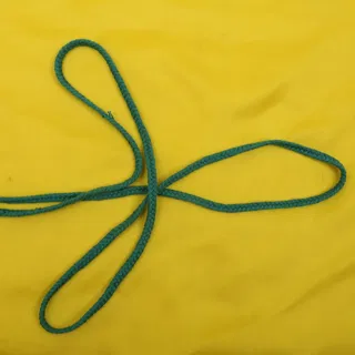 Teal Green Choti Dori Braided Trim sample, design MT-D5100406, view 4