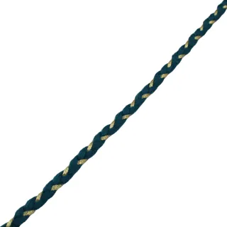 Dark Teal Green and Gold Metallic Choti Braid sample, design MT-F516D35A, view 9