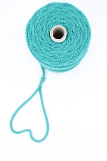 Teal Knitted Cord on a Plain Tube sample, design MT-34CB968B, view 3