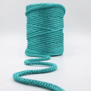 Turquoise Tubular Knitted Cord sample, design MT-601337E9, view 2