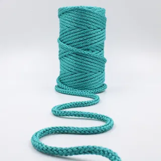 Turquoise Tubular Knitted Cord sample, design MT-601337E9, view 6