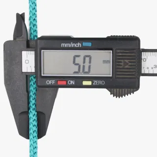 Turquoise Tubular Knitted Cord sample, design MT-601337E9, view 9