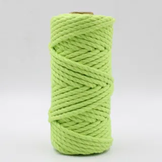Parrot Green 3-Ply Twisted Macrame Cord sample, design MT-C98EFE61, view 10
