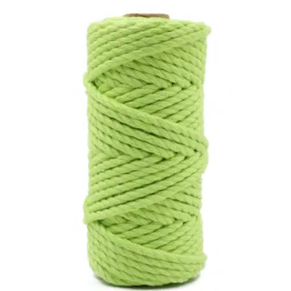 Parrot Green 3-Ply Twisted Macrame Cord sample, design MT-C98EFE61, view 14
