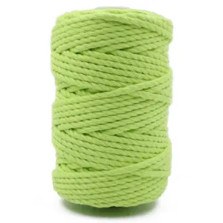 Parrot Green 3-Ply Twisted Macrame Cord sample, design MT-C98EFE61, view 6