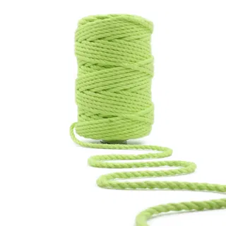 Parrot Green 3-Ply Twisted Macrame Cord sample, design MT-C98EFE61, view 7