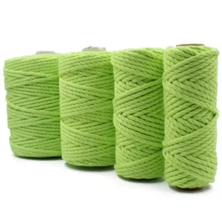Parrot Green 3-Ply Twisted Macrame Cord sample, design MT-C98EFE61, view 34