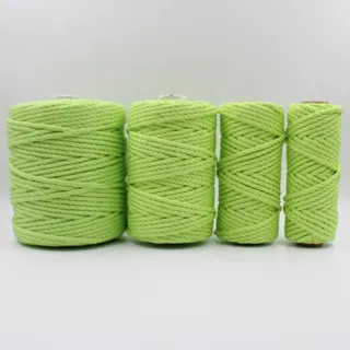 Parrot Green 3-Ply Twisted Macrame Cord sample, design MT-C98EFE61, view 26