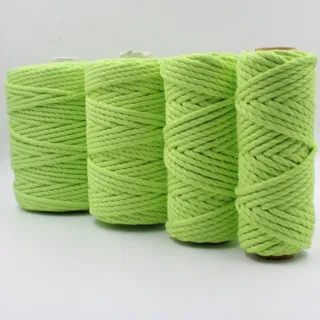 Parrot Green 3-Ply Twisted Macrame Cord sample, design MT-C98EFE61, view 27