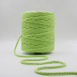 Parrot Green 3-Ply Twisted Macrame Cord sample, design MT-C98EFE61, view 29