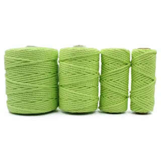 Parrot Green 3-Ply Twisted Macrame Cord sample, design MT-C98EFE61, view 33