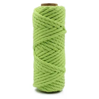 Parrot Green 3-Ply Twisted Macrame Cord sample, design MT-C98EFE61, view 22