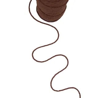 Chocolate Brown 3-Ply Twisted Macrame Cord sample, design MT-BEAF0A85, view 7