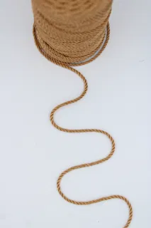 Caramel Tan 3-Ply Twisted Macrame Cord sample, design MT-1EA43B6B, view 3