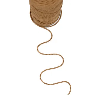 Caramel Tan 3-Ply Twisted Macrame Cord sample, design MT-1EA43B6B, view 7