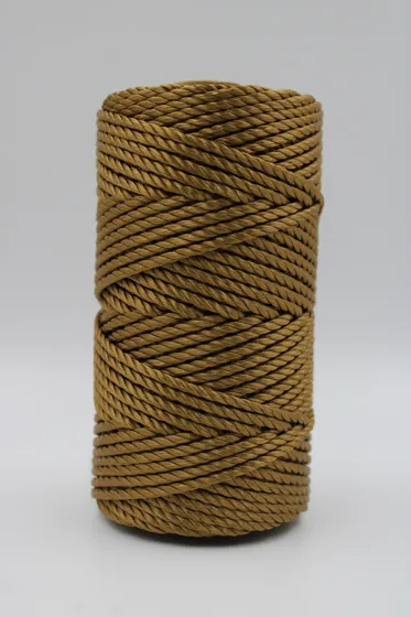 Bronze 3-Ply Twisted Macrame Cord