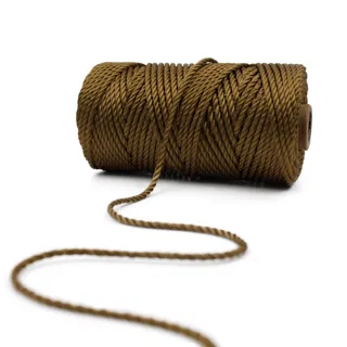 Bronze 3-Ply Twisted Macrame Cord sample, design MT-E447D4B3, view 6