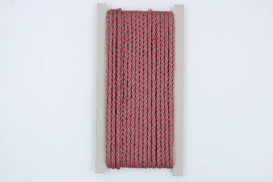 Coral and Grey Braided Dori