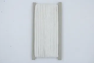 Bright White Braided Cord sample, design MT-060C56F5, view 2
