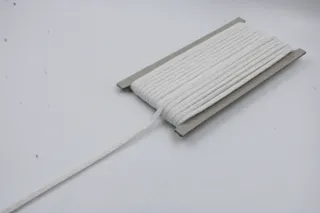 Bright White Braided Cord sample, design MT-060C56F5, view 3