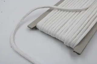 Bright White Braided Cord sample, design MT-060C56F5, view 4