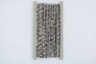 Cream White and Black Choti Braid sample, design MT-B25C8433, view 2