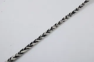 Cream White and Black Choti Braid sample, design MT-B25C8433, view 5