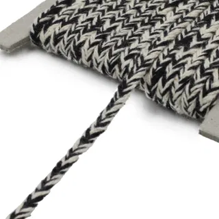 Cream White and Black Choti Braid sample, design MT-B25C8433, view 9