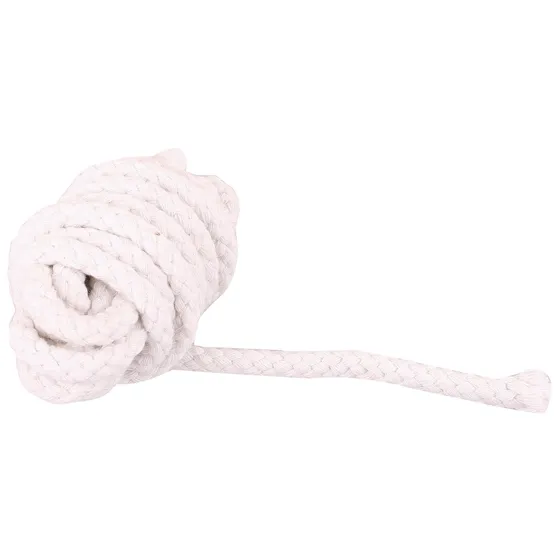 White Braided Cord, Loose Coil