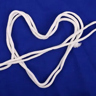 White Braided Cord, Wrapped Hank sample, design MT-4A65BA9D, view 4