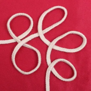 White Rounded Choti Braid sample, design MT-9F1F5344, view 4