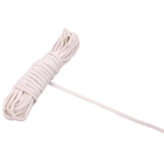 White Narrow Flat Plait Choti Braid
