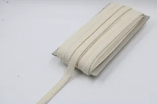 Natural Off-White Flat Drawstring Cord sample, design MT-2A850EED, view 3