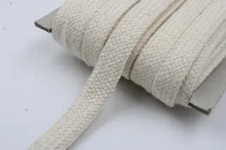 Natural Off-White Flat Drawstring Cord sample, design MT-2A850EED, view 4