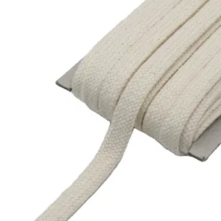 Natural Off-White Flat Drawstring Cord sample, design MT-2A850EED, view 8