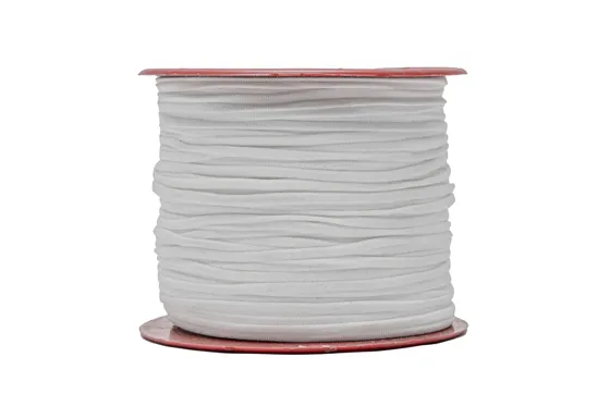 White Elastic Tape on a Red Spool