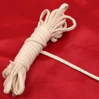 Cream White Thin Plait Choti Braid sample, design MT-5629548A, view 4