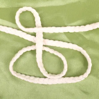 White Flat Textured Choti Braid sample, design MT-CCFE5CAD, view 4